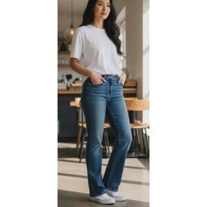 LEVIS Relaxed 550 Bootcut Denim Jeans Ladies Size 16 Short